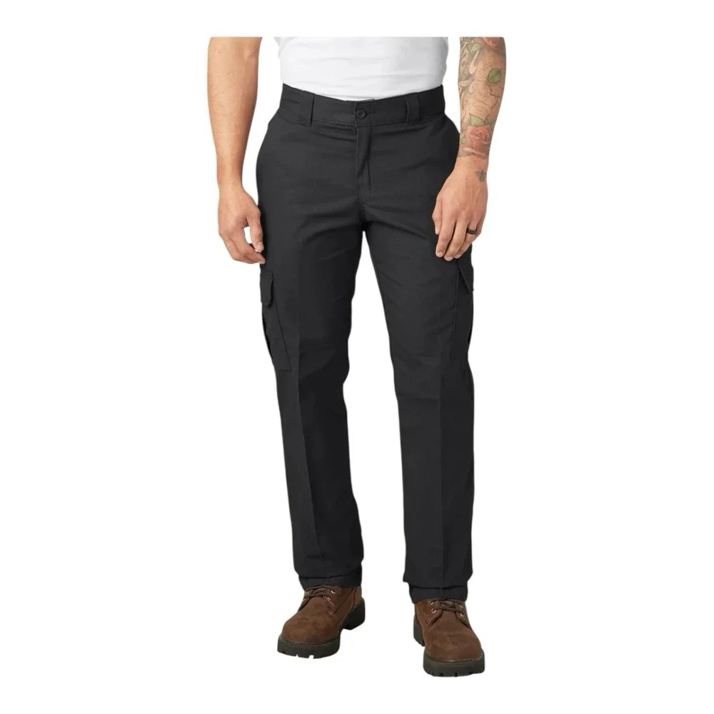Dickies‎ Work Pants Mens 46x29 Black Occupational Wear Flat Front LP2372 New